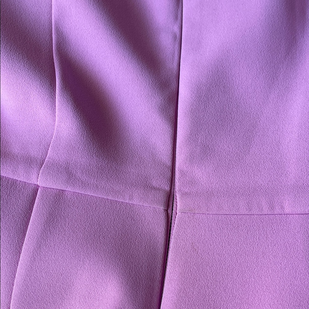 Nadine Merabi Simone Mini Dress with Embellished Trim Funnel Neck Pink Size 6 - Picture 12 of 13